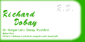 richard dobay business card